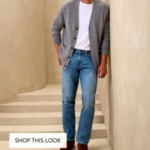 Banana Republic STRAIGHT SOFT SELVEDGE JEAN 36x32 Brand NEW w/ tag